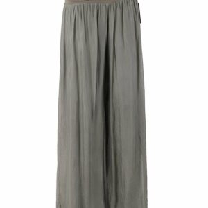 Olive 'Donna' Italian Silk Palazzo Pant