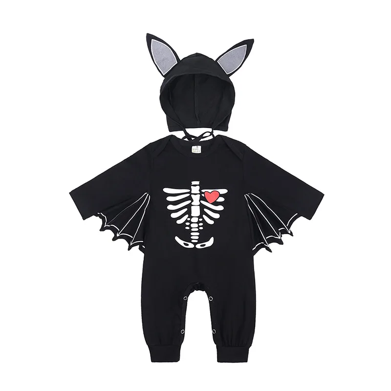 0-24Months Baby Boys Jumpsuits Halloween Costumes Children Halloween Cosplay Party Boy Clothes Long-sleeved Hoodie - Image 6