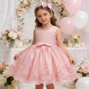 Children Elegant Dresses Flower girls For 2-8 Years Girls Birthday Princess Dresses Kids Wedding baptism Gown Newyears clothes