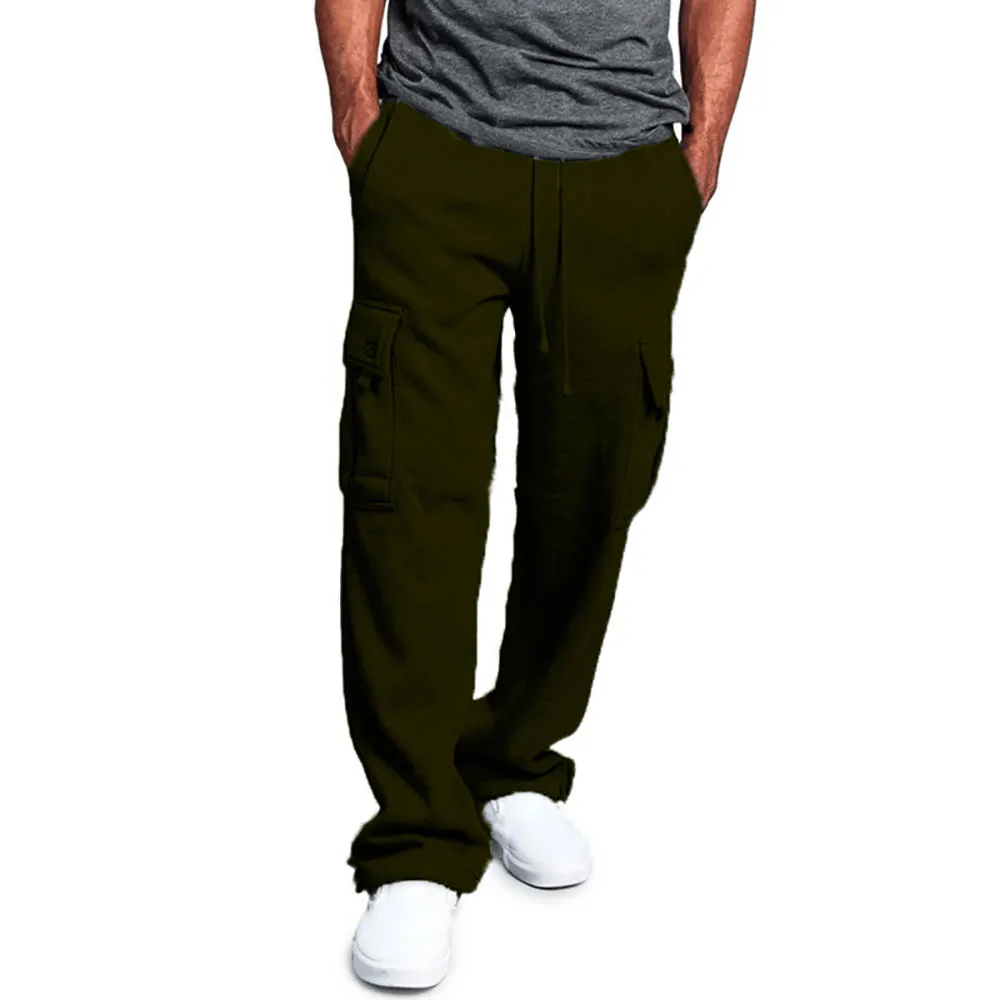 Men's Cargo Pants Track Pants Street Bottoms Fitness Gym Workout Running Training Exercise Breathable Soft Male Sweatpant - Image 2