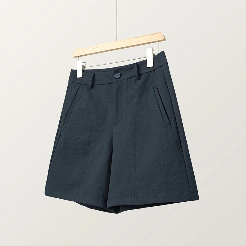 Women's High Waist Tailored Shorts Summer Loose Fit 5 Inch Inseam Dressy Casual Shorts - Image 4