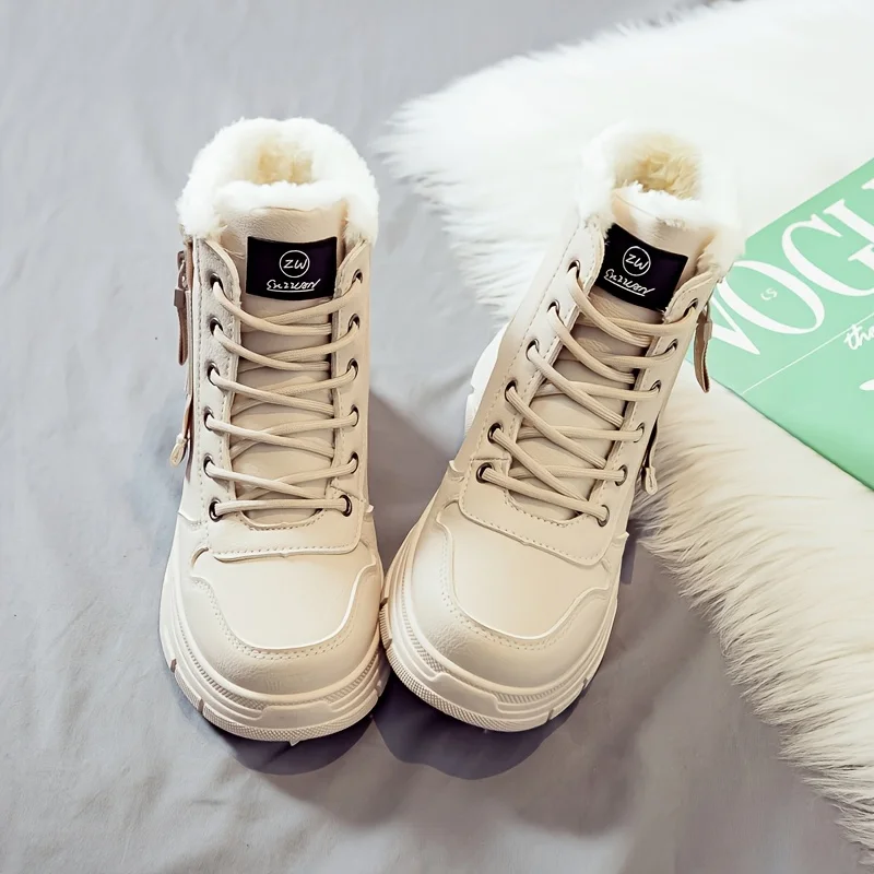 Women's Ankle Boot, Short Boot, Winter Boot with Thick Lining and Insulation, Stylish and Versatile, Thick-Soled Winter Boot - Image 4
