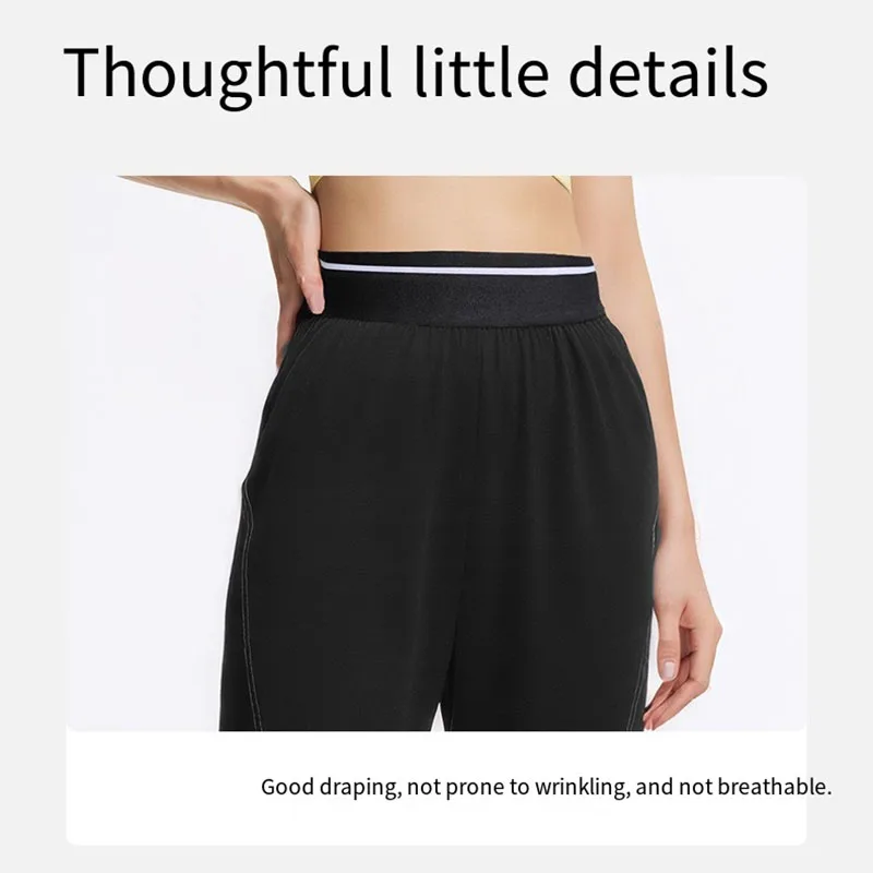 Women's Jogger Pants, Loose-Fitting Quick-Dry Fitness Pants, Lightweight Breathable High-Stretch Training Sports Pants, Casual Pants for Commuting, Shopping, and Outdoor Activities - Image 5