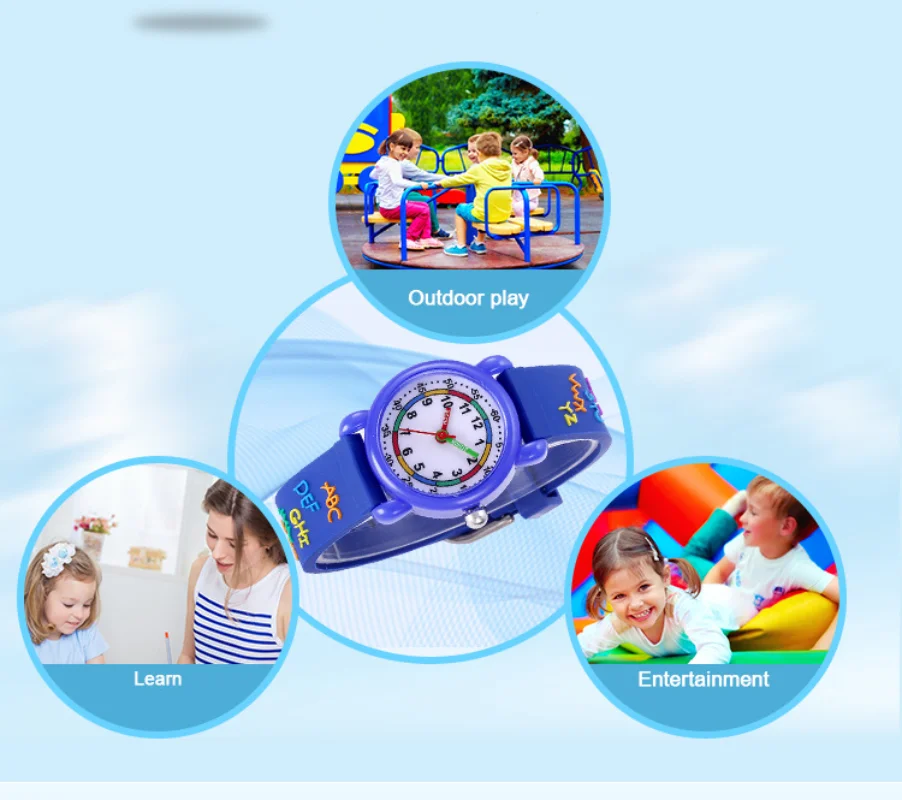 Kids Watches 3D Cute Cartoon Waterproof Silicone Children Toddler Wrist Watch for 3-10 Year Girls Boys Little Child Clock Gifts - Image 4