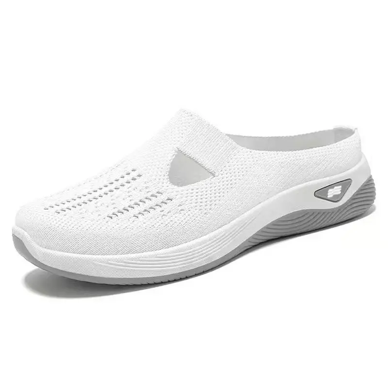 Women's shoes, casual shoes for ladies, half-leg versatile, casual and breathable flip-flops, one-step lazy soft-soled single sh - Image 6