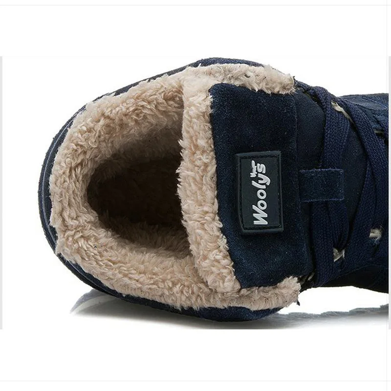 Men Boots Winter Shoes Mans Footwear Warm Fur Snow Boots Ankle Botas Hombre Winter Boots For Men Plush Winter Sneakers Plus Size - Image 4