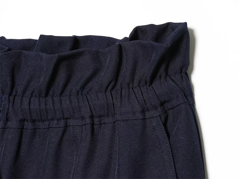 Women's Capri Pants 2026 New Fashion Spring Summer Layered Decorative Elastic Waist Casual Shorts Stylish Chic Female Pant - Image 5