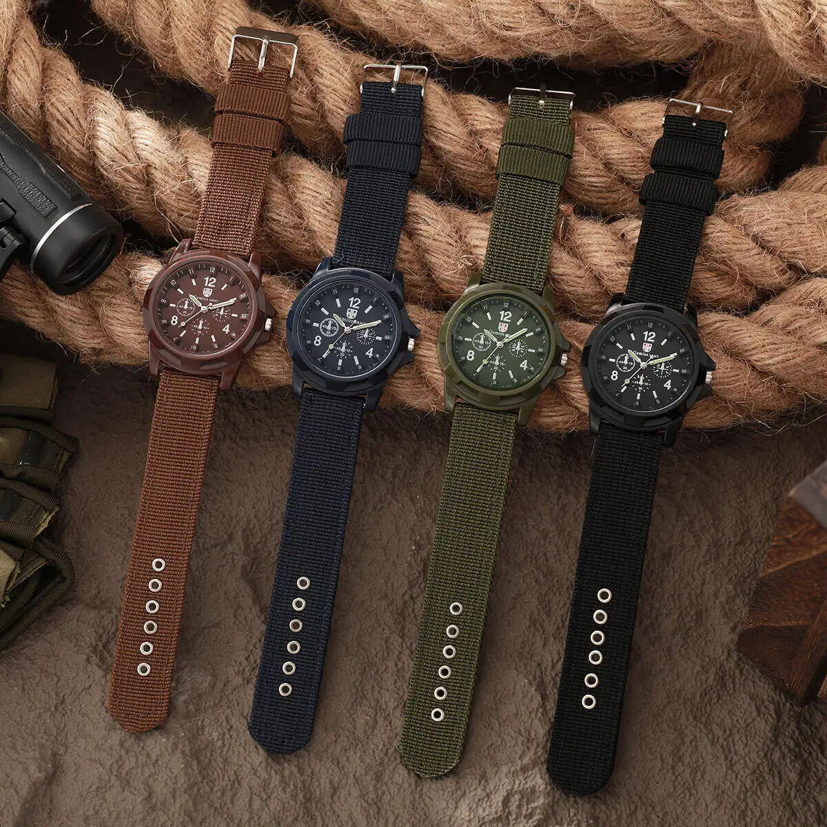 Men Military Watches Casual Nylon Band Mens Sport Quartz Watch Relogio Masculino Reloj Hombre(Without Box) - Image 6
