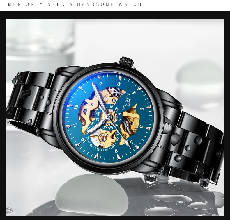 Man Watch Original Design Watch Machinery Men 's Watches Luxury Hollowing Watches For Men Waterproof Automatic Watch Mens Gifts - Image 24