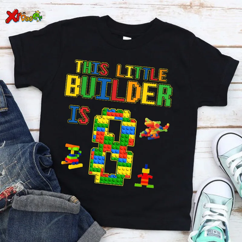 Birthday T Shirts for Kids Party Shirt Girl Custom Picture Clothes Outfits Kids Shirt Boy Shirt Clothing Children Outfit Summer - Image 23