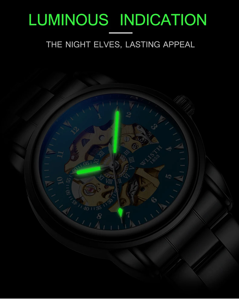 Man Watch Original Design Watch Machinery Men 's Watches Luxury Hollowing Watches For Men Waterproof Automatic Watch Mens Gifts - Image 21