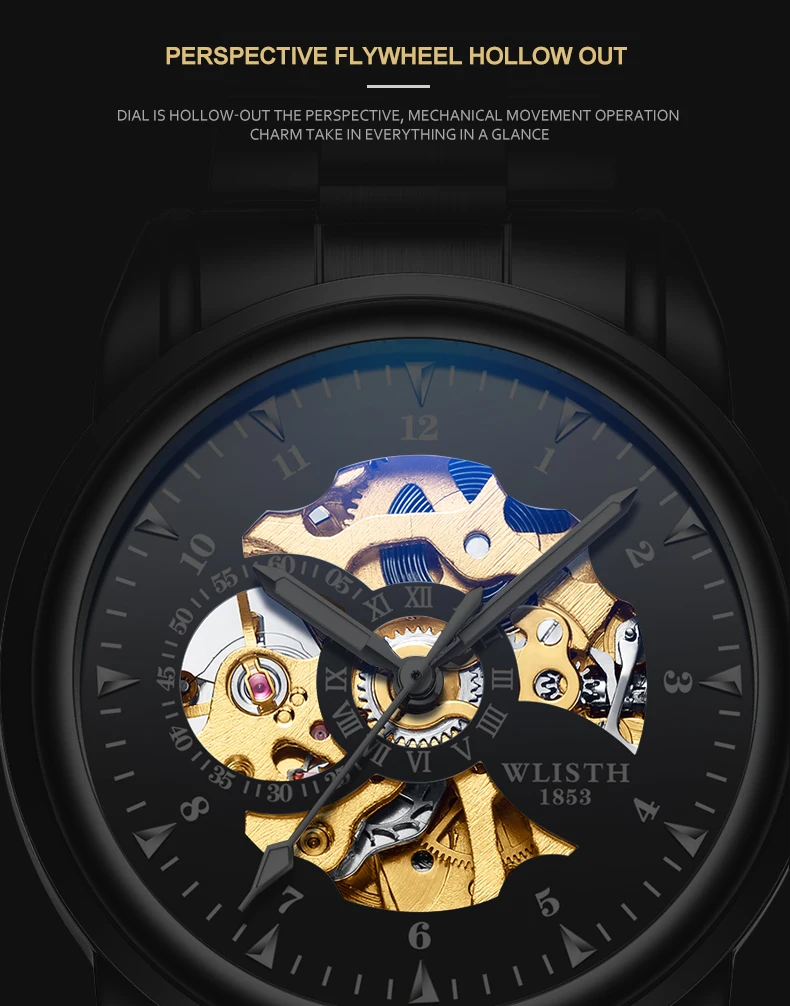Man Watch Original Design Watch Machinery Men 's Watches Luxury Hollowing Watches For Men Waterproof Automatic Watch Mens Gifts - Image 19