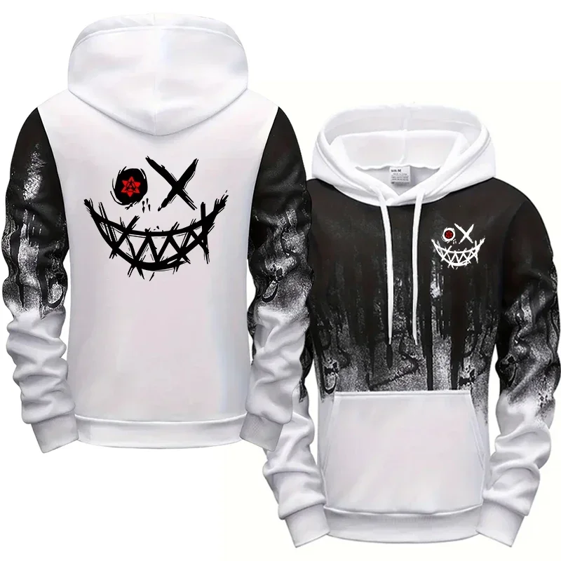 Men Single Piece Sweatshirts Sweatpants Versatile Men's Tracksuit Casual Comfort Fashion Daily Sports Simple Splashed Ink Hoodie - Image 5