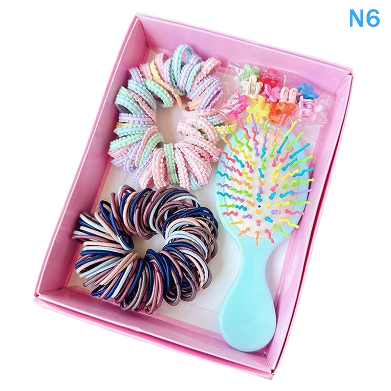 Colorful Hair Accessories Set For Children With Comb Rope Side Clip For School Kids Theme Event Dressingup Hair For Todd - Image 11