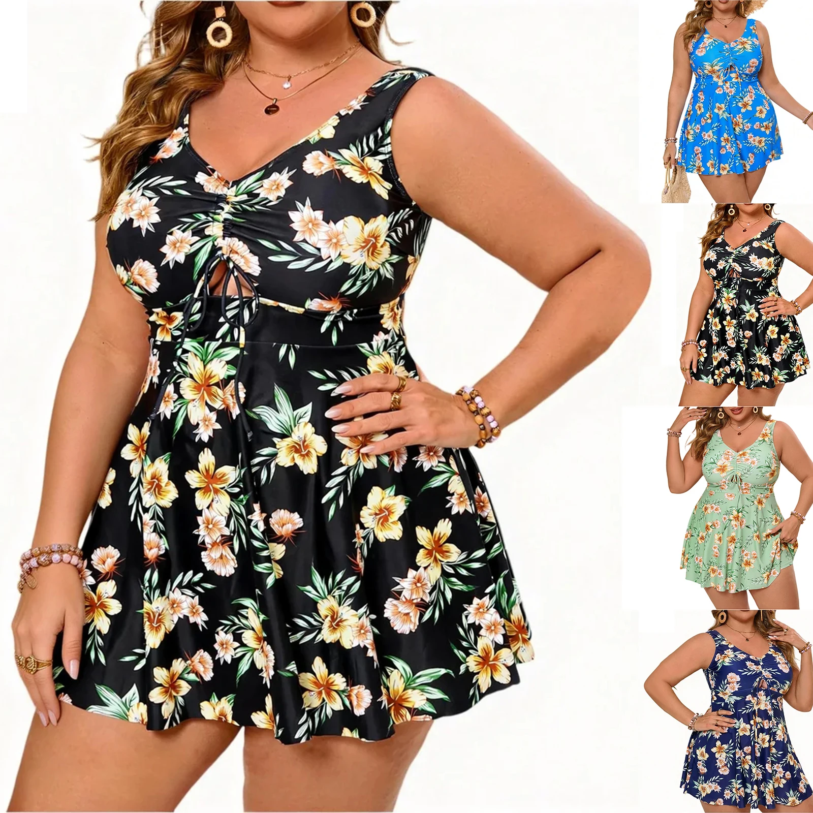 Tankini Two Piece Swimsuit Women 2026 Push Up Swimwear Female Big Size Bathing Suit Printed Beach Wear Swimming Summer L-XXXXXL - Image 5