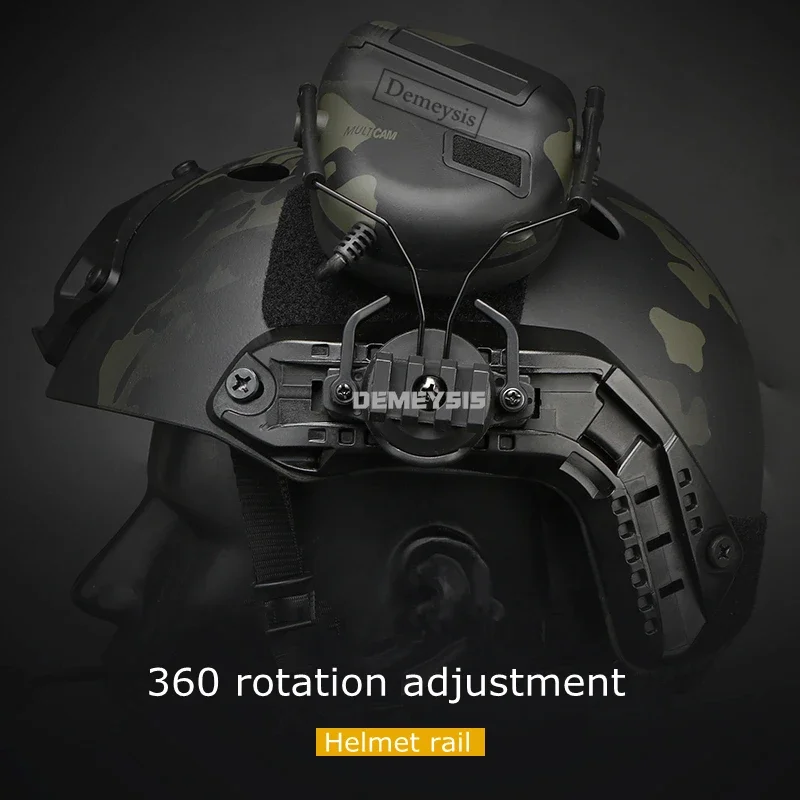Tactical Helmet Accessories Airsoft Headset Holder Fast Helmets Rail Adapter Set Adjustable Rail Suspension Bracket - Image 5