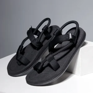 Fashion Design Men's Sandals Trendy Flip Flops Dual Use Flat Slippers Summer Beach Walking Wading Shoes for Men Sandalias Hombre