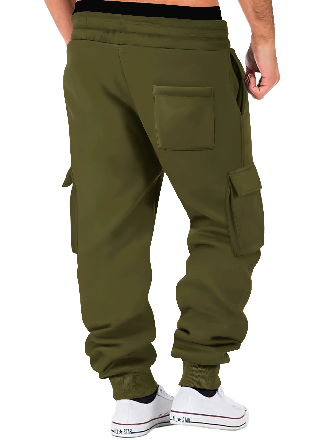 Men's Cargo Pants Joggers Workout Cargo Pants Comfortable and Breathable Outdoor Casual Wearable Running Cycling Multi-Pocket - Image 5