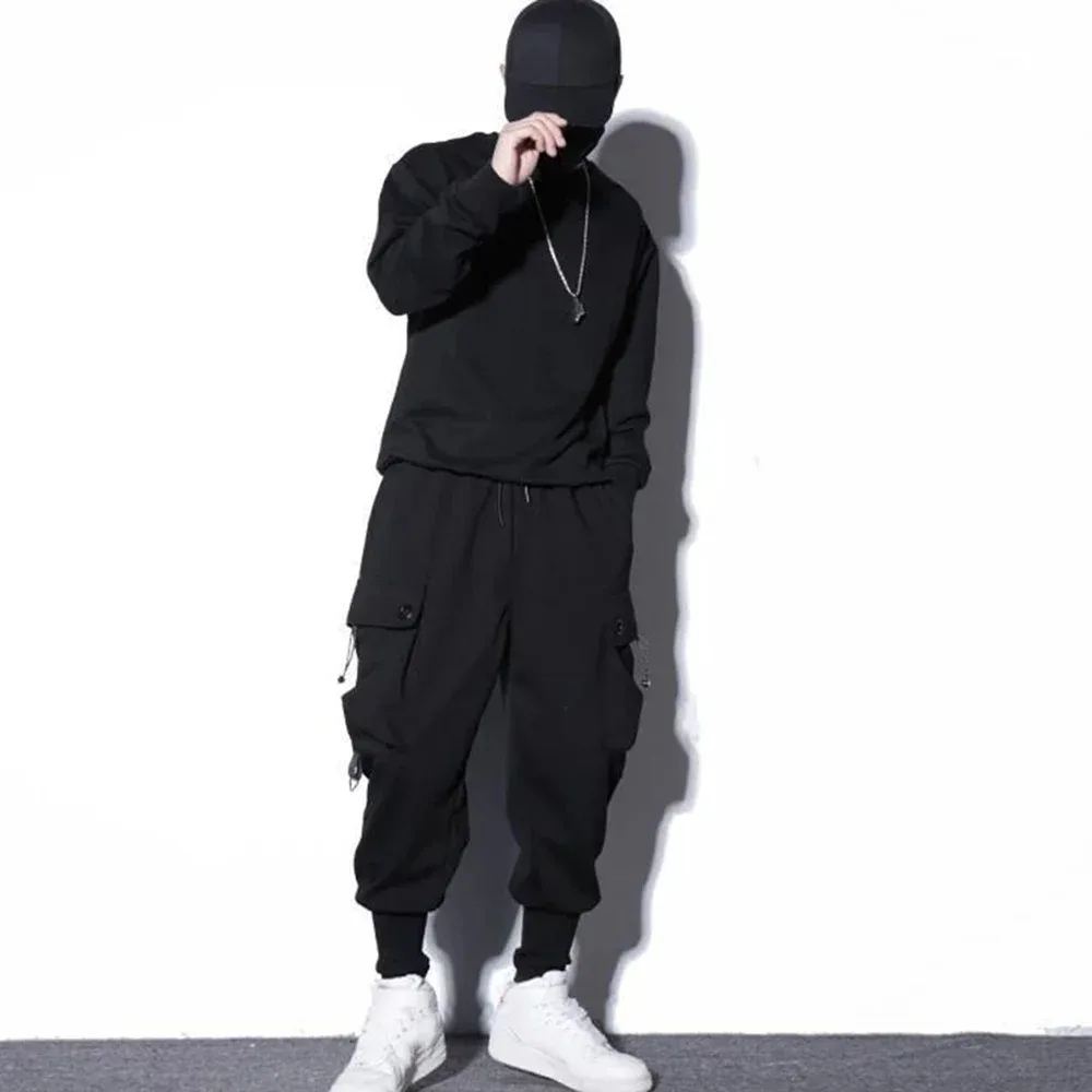 Workwear Pants for Men, Trendy Men's Clothing Spring and Autumn, Trendy Brand Workwear Pants Men's Sport Harem Trousers Male - Image 4