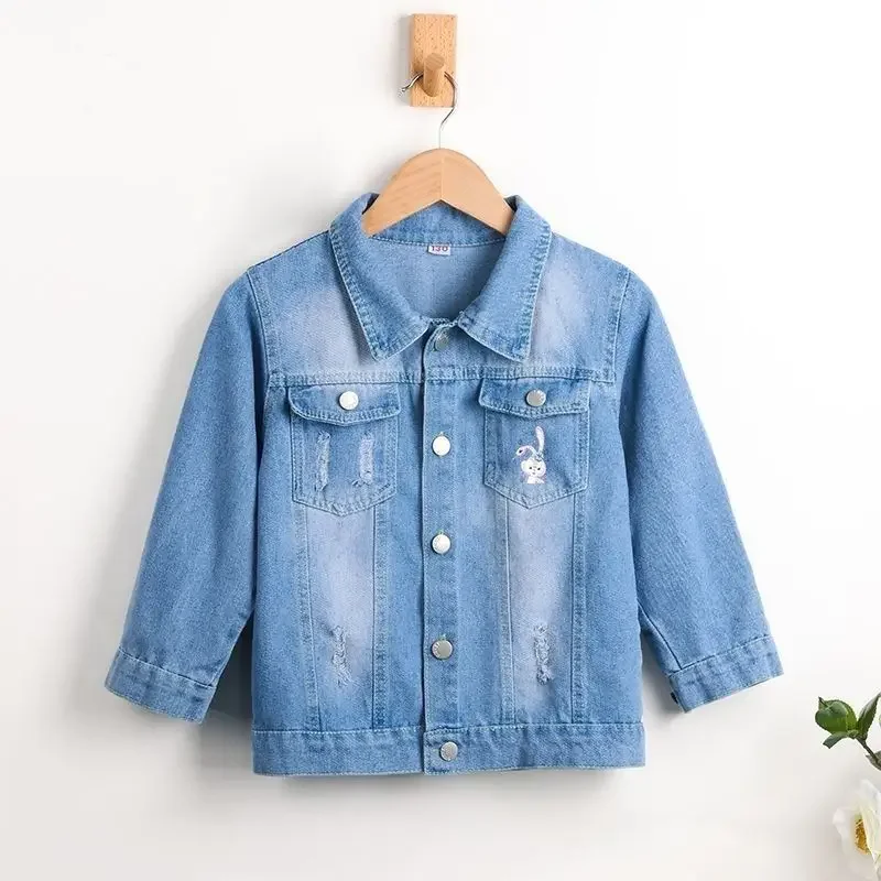 Fashion Baby Girls Denim Minnie Mouse Jacket Coat Spring Autumn Children Outerwear Kids Cotton Clothes for 2-7 Years Old - Image 3