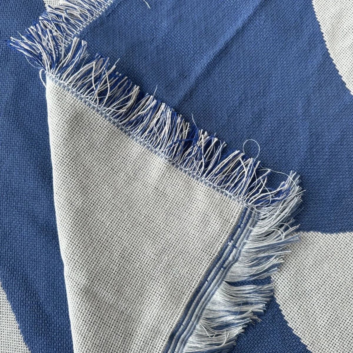 Casual Throw Blanket With Tassels Carpet Decor Blue Bed Sofa Leisure Mat Tapestry Sofa Blanket Wall Hanging Room Home Decoration - Image 6
