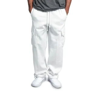 Men's Cargo Pants Track Pants Street Bottoms Fitness Gym Workout Running Training Exercise Breathable Soft Male Sweatpant