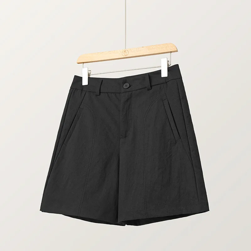 Women's High Waist Tailored Shorts Summer Loose Fit 5 Inch Inseam Dressy Casual Shorts - Image 8