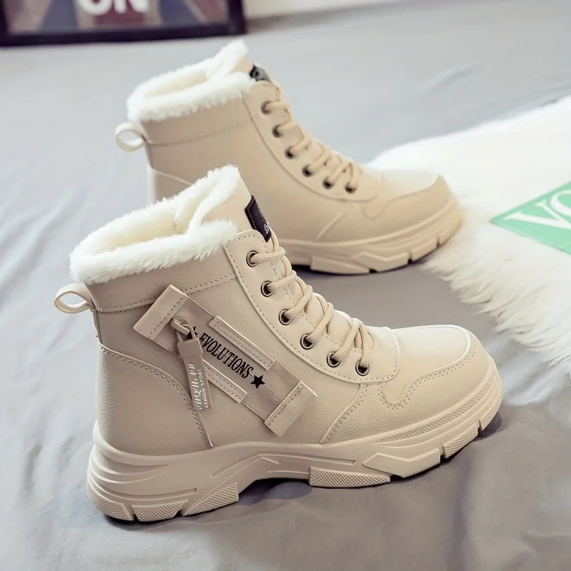 Women's Ankle Boot, Short Boot, Winter Boot with Thick Lining and Insulation, Stylish and Versatile, Thick-Soled Winter Boot - Image 3