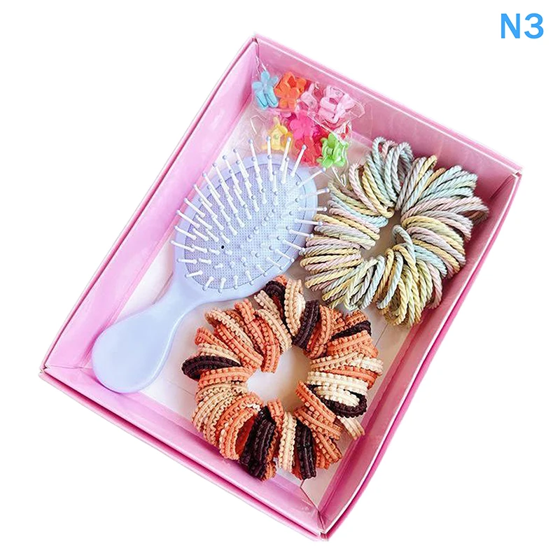 Colorful Hair Accessories Set For Children With Comb Rope Side Clip For School Kids Theme Event Dressingup Hair For Todd - Image 8