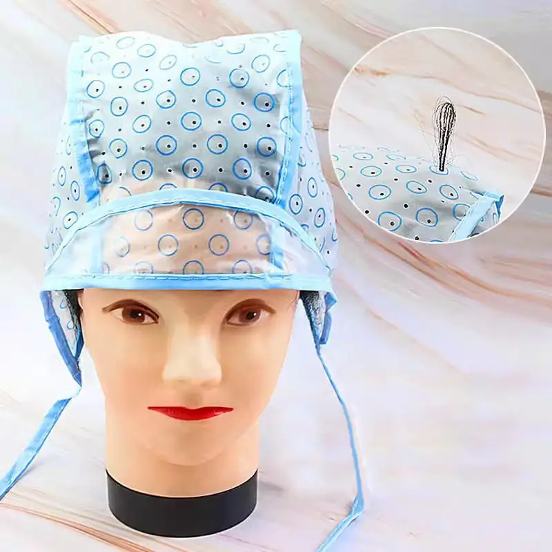 Hair Highlighting Frosting Cap Hair Dye Cap Disposable highlight dyed hat With Plastic Hook Hairdressing Coloring Tools - Image 2