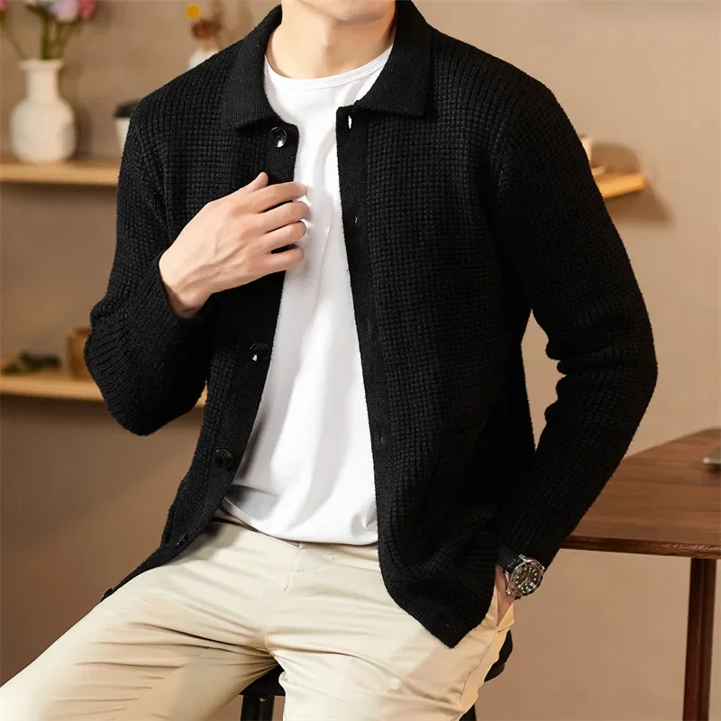 Cardigan Male Sweater Man Clothes Modern Slim Fit Lightweight Fabric Versatile Daily Wear Office Home Streetwear Chic Look New - Image 5