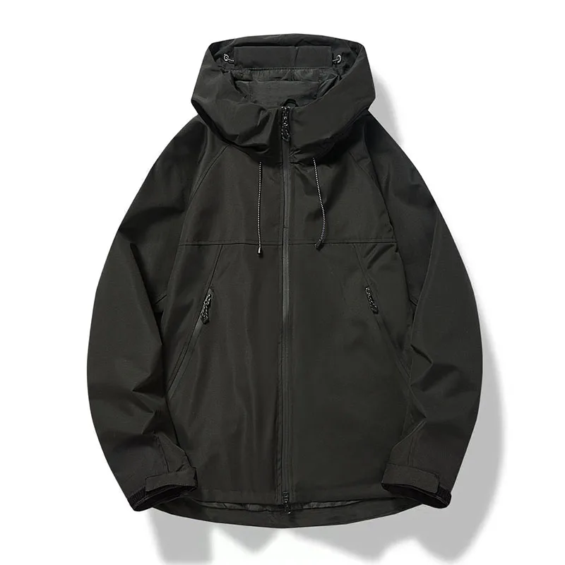 Men Jackets Hooded Sports Outdoor Jacket Man Waterproof Breathable Couple Sportswear Unisex Hiking Coats Outwear Men's Clothing - Image 2