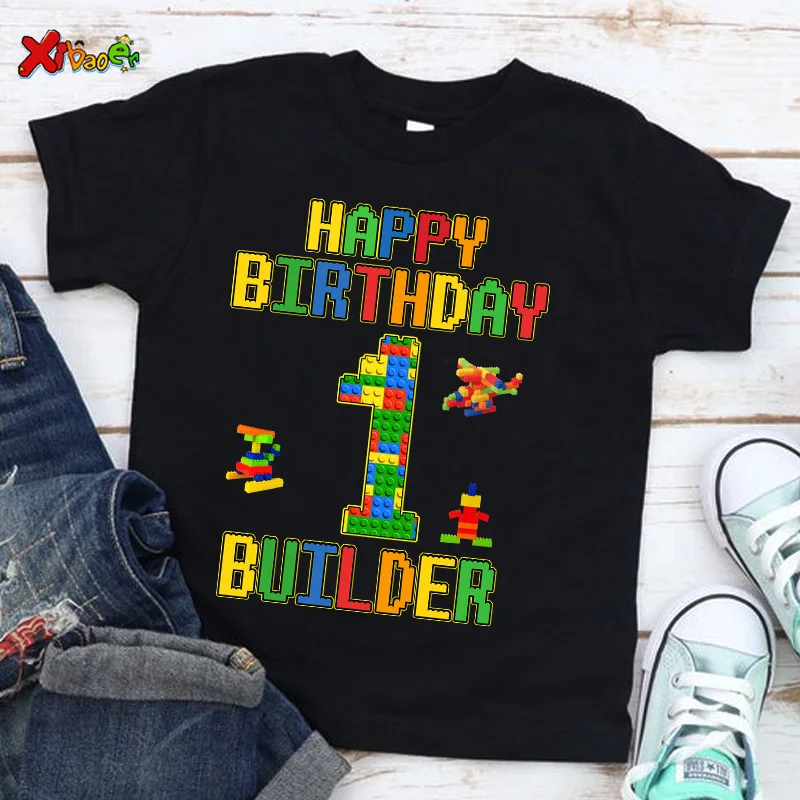 Birthday T Shirts for Kids Party Shirt Girl Custom Picture Clothes Outfits Kids Shirt Boy Shirt Clothing Children Outfit Summer - Image 16