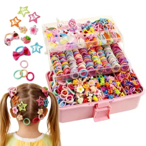 Hair Accessories for Girl Elastic Barrettes Girls Hair Accessories Set for Carvinal Birthday Holiday Stocking Stuffer Dress