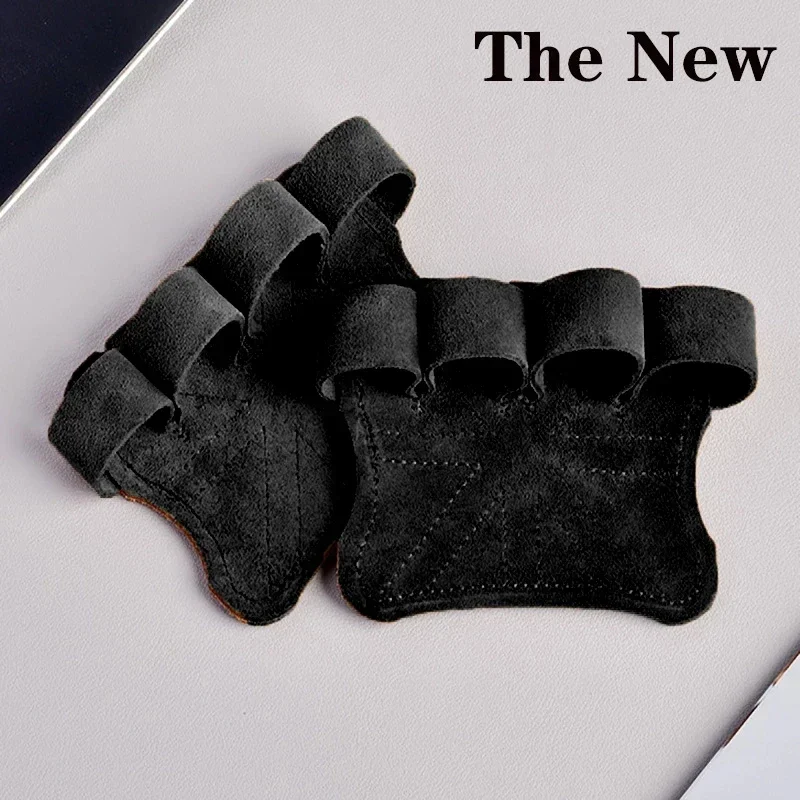Leather Weight Lifting Training Gloves Palm Protection Women Men Fitness Sports Gymnastics Grips Pull Ups Weightlifting Workout - Image 8