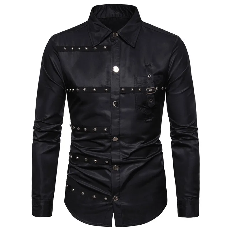 2026 Men's Long Sleeve Shirts Hip Hop Streetwear Gothic Medieval Classic Vintage Shirts Party Performance Cosplay Men's Clothing - Image 7