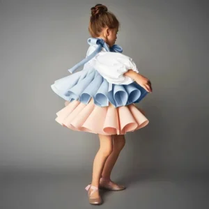 Party Dress for Kids Girl Flowe Baby Set Wedding Clothes Vestido Formal Ball own Robe Children Birthday Evening Bridesmade Prom