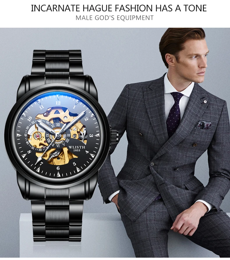 Man Watch Original Design Watch Machinery Men 's Watches Luxury Hollowing Watches For Men Waterproof Automatic Watch Mens Gifts - Image 23