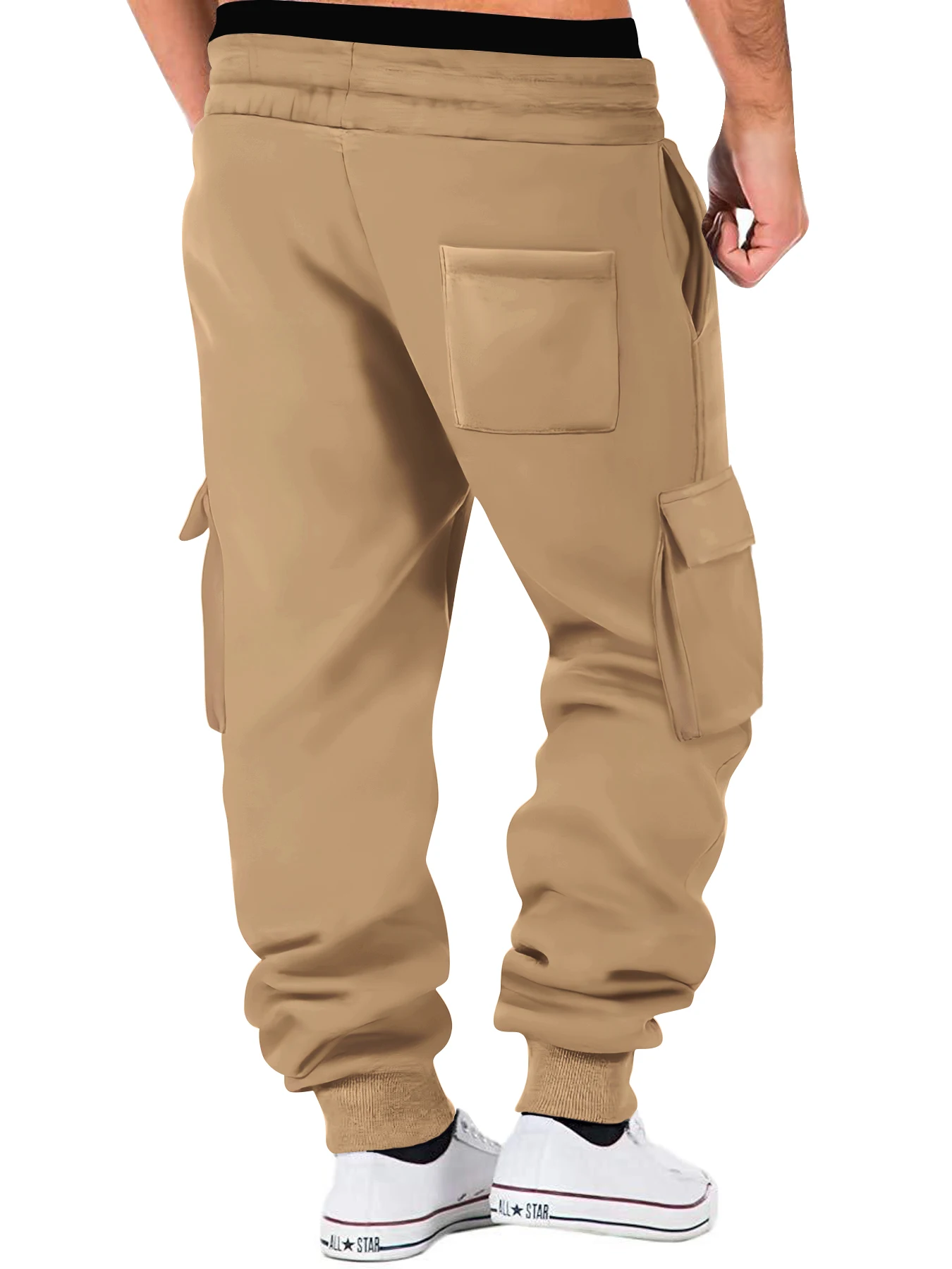 Men's Cargo Pants Joggers Workout Cargo Pants Comfortable and Breathable Outdoor Casual Wearable Running Cycling Multi-Pocket - Image 2