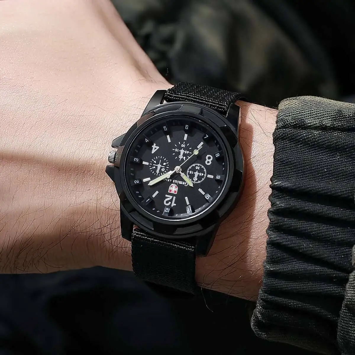 Men Military Watches Casual Nylon Band Mens Sport Quartz Watch Relogio Masculino Reloj Hombre(Without Box) - Image 13