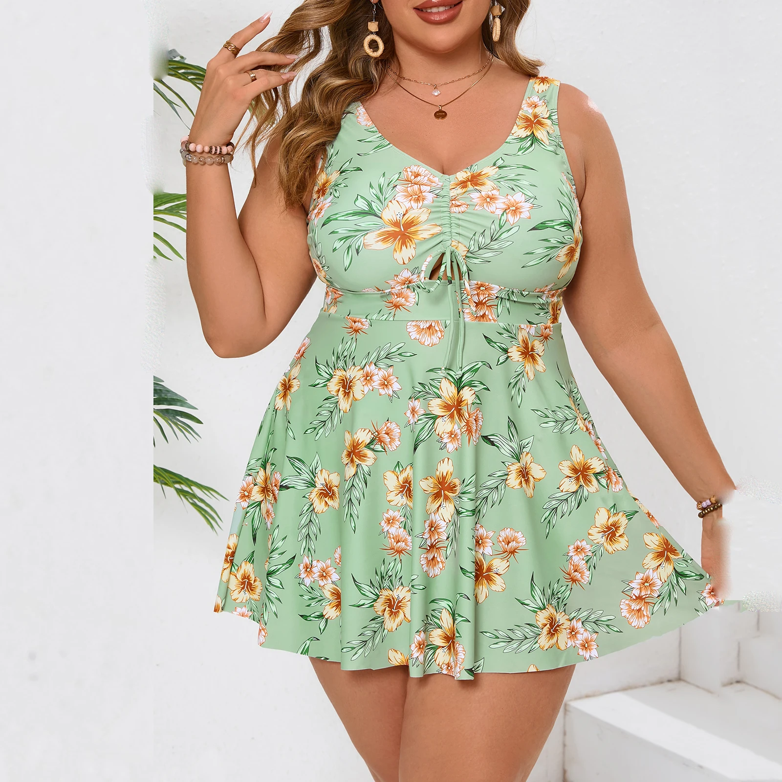 Tankini Two Piece Swimsuit Women 2026 Push Up Swimwear Female Big Size Bathing Suit Printed Beach Wear Swimming Summer L-XXXXXL - Image 12