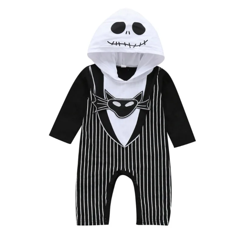 0-24Months Baby Boys Jumpsuits Halloween Costumes Children Halloween Cosplay Party Boy Clothes Long-sleeved Hoodie - Image 2