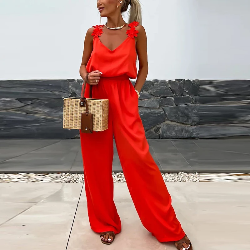 Female Jumpsuit For Women Casual Summer Solid Loose Long Pants Jumpsuit Women Bohemian Rompers Jumpsuit Overalls Female - Image 8