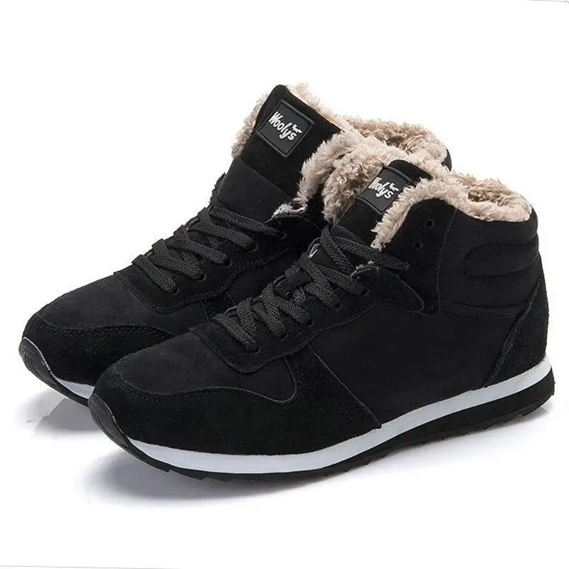 Men Boots Winter Shoes Mans Footwear Warm Fur Snow Boots Ankle Botas Hombre Winter Boots For Men Plush Winter Sneakers Plus Size - Image 5