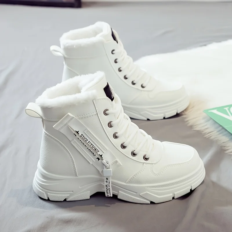 Women's Ankle Boot, Short Boot, Winter Boot with Thick Lining and Insulation, Stylish and Versatile, Thick-Soled Winter Boot - Image 2