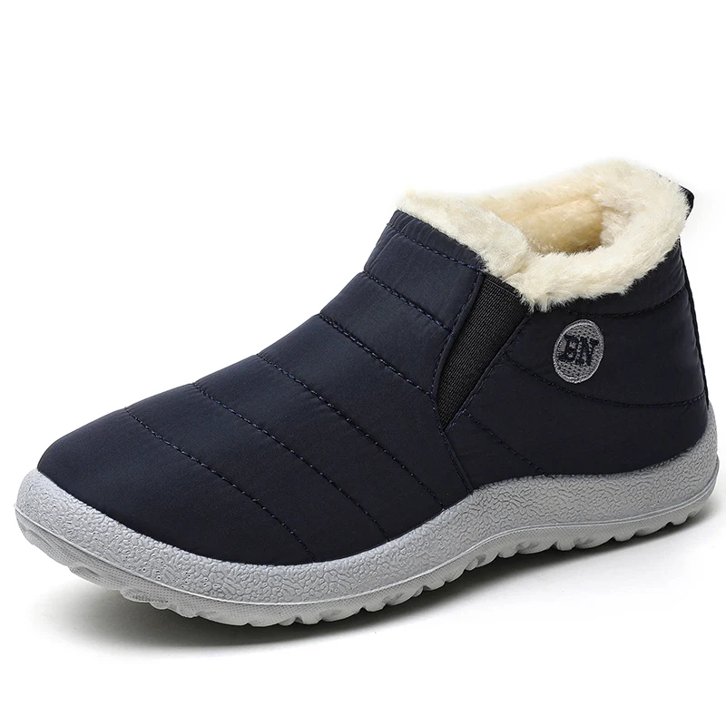 Men Boots Keep Warm Winter Shoes For Men Ankle Boots Fur Shoes Botas Hombre Couple Snow Boots Winter Casual Shoes Booties Men - Image 5