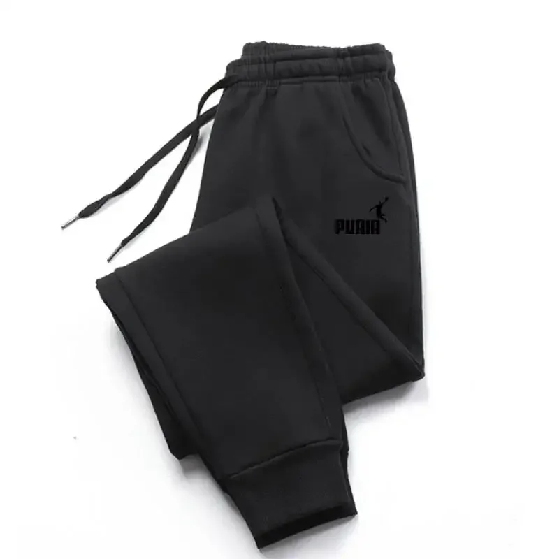 2025 Men's trousers for autumn and winter, men's casual pants, fashionable soft sportswear pants, jogging sports logo print - Image 6