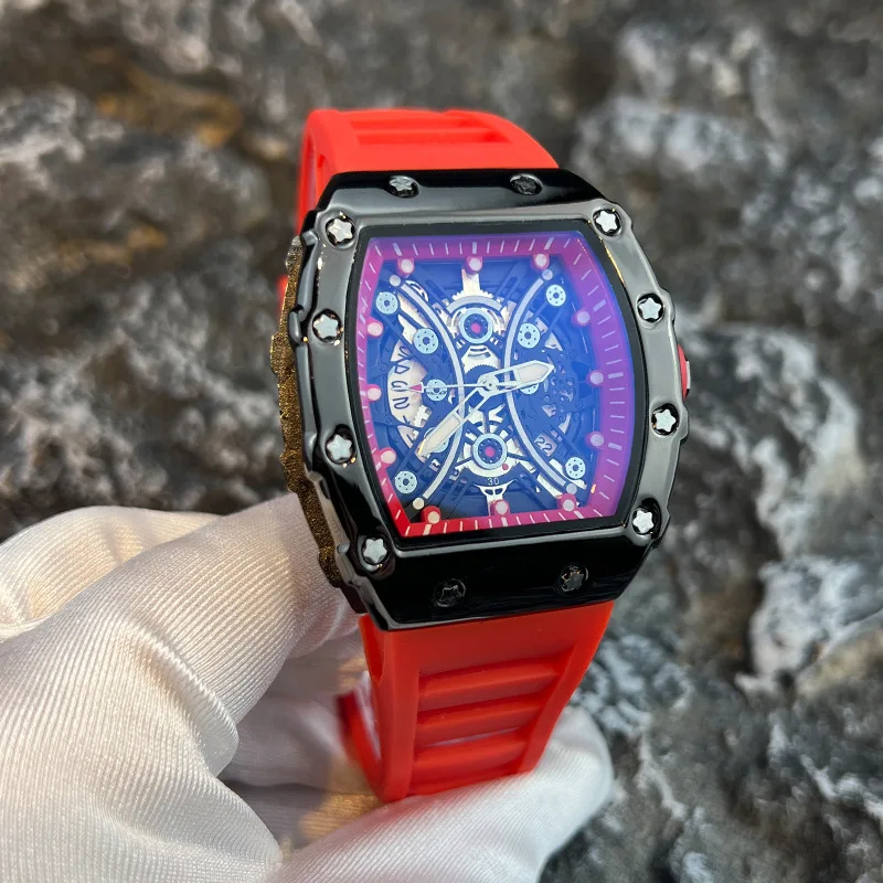 Men's Watch Light Luxury Brand Wine Barrel dial Fashionable Night Glow Sports Watch Calendar Clock Reloj L146 - Image 20