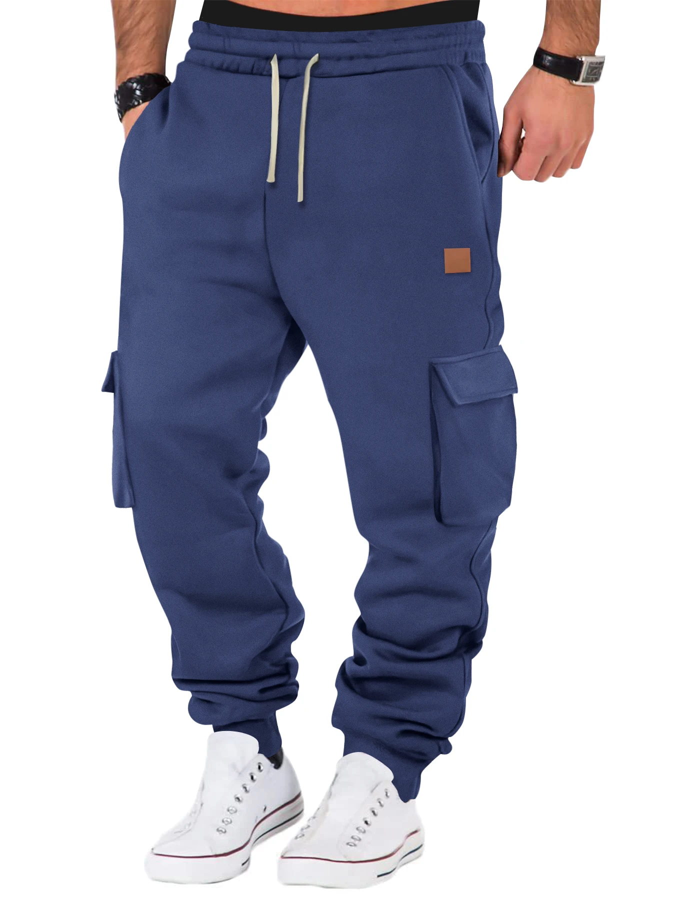 Men's Cargo Pants Joggers Workout Cargo Pants Comfortable and Breathable Outdoor Casual Wearable Running Cycling Multi-Pocket - Image 3