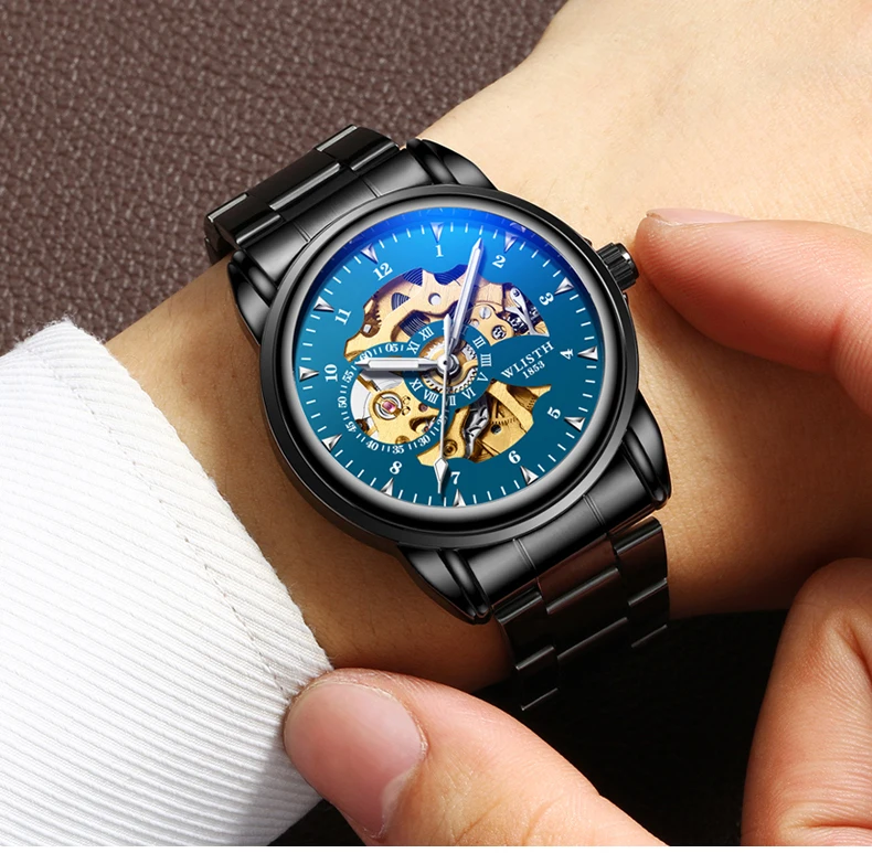Man Watch Original Design Watch Machinery Men 's Watches Luxury Hollowing Watches For Men Waterproof Automatic Watch Mens Gifts - Image 14